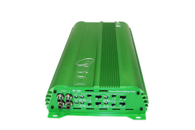 でんでんNo.4 Down4Sound JP284 3000W RMS 4-Channel Amplifier Green – Droppin HZ