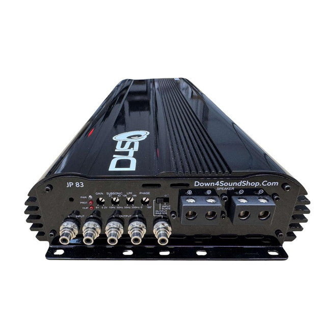 Down4Sound JP83 8300W RMS Monoblock Amplifier Black Gloss