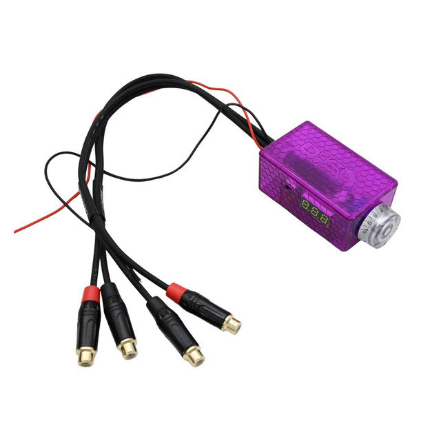DOWN4SOUND - LED BASS KNOB WITH VOLT METER - PURPLE product image 1