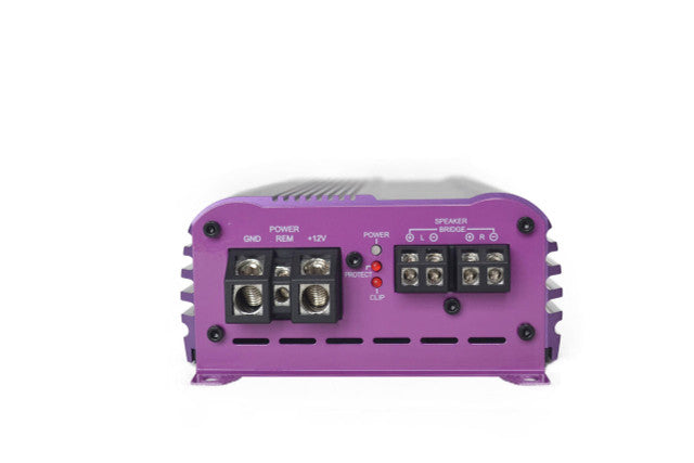 profileミニハブ フロント　パープル D4S MM1002 350W RMS Mini Maxx 2-Channel Amplifier Purple – Droppin