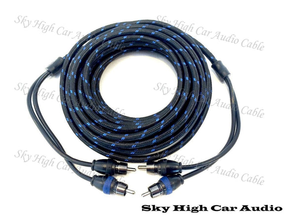 Sky High Car Audio 2 Channel Triple Shielded RCA Cable