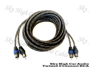 Sky High Car Audio Twisted RCA Cable