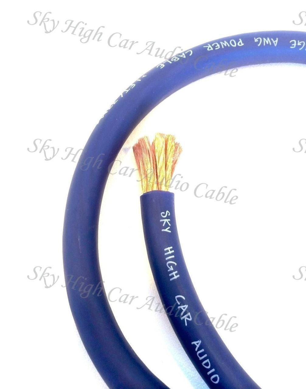 Sky High Car Audio 1/0 Gauge CCA- By the Foot