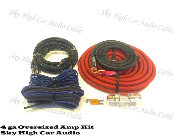 Sky High Car Audio 4ga CCA Amplifier Kit