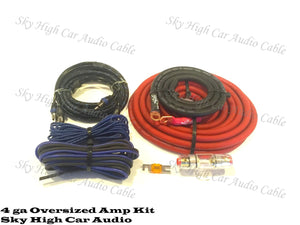 Sky High Car Audio 4ga OFC Amplifier Kit