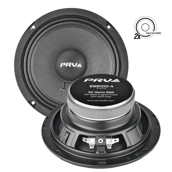 PRV Audio 6MB100-4 (PAIR) 6.5