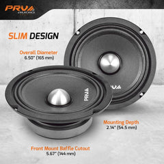 PRV Audio 6MR250B-4 SLIM 6.5" Mid Range Bullet Slim Loudspeaker product image 4