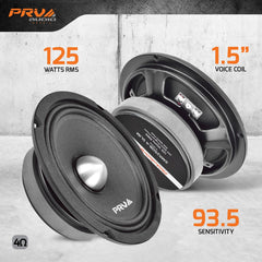 PRV Audio 6MR250B-4 SLIM 6.5" Mid Range Bullet Slim Loudspeaker product image 2