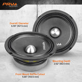 PRV Audio 6MR400-4 BULLET 6.5" Mid Range Bullet Loudspeaker (Single)
