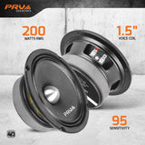 PRV Audio 6MR400-4 BULLET 6.5" Mid Range Bullet Loudspeaker (Single)