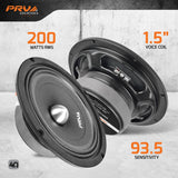 PRV Audio 8MR400B-4 SLIM 8" Mid Range Bullet Slim Loudspeaker