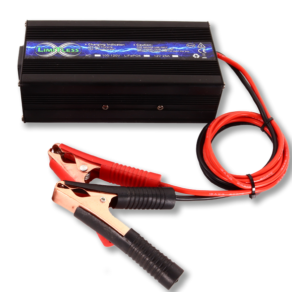 Limitless Lithium 25A 12 Volt Lithium Charger