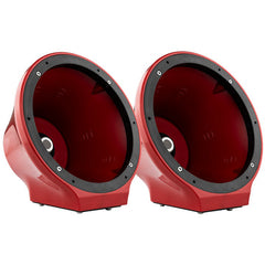 DS18 EN-JS8 8" Universal Flat Mount Kick Panel Speaker Pod Jet ski, Jeeps, Motorcycles RGB LED Lights- 1 Pair No Speaker or Grills