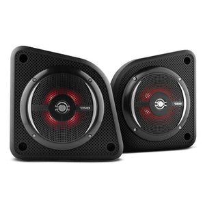 DS18 EN6SLIM/BK Universal Shallow Enclosure with 100 Watts Marine Water Resistant Speaker NXL-6SL/BK Included-Black