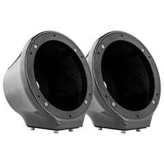 DS18 EN-JS6 6.5" Universal Flat Mount Kick Panel Speaker Pod Jet Ski, Jeeps, Motorcycles RGB LED Lights - 1 Pair No Speakers or Grills.