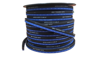 FULL TILT 12 GAUGE BLUE/BLACK 100' TINNED OFC OXYGEN FREE COPPER SPEAKER WIRE