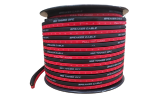 FULL TILT 12 GAUGE RED/BLACK 100' TINNED OFC OXYGEN FREE COPPER SPEAKER WIRE