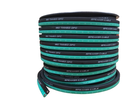 FULL TILT 12 GAUGE TEAL/BLACK 100' TINNED OFC OXYGEN FREE COPPER SPEAKER WIRE