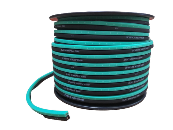 FULL TILT 16 GAUGE TEAL/BLACK 100' TINNED OFC OXYGEN FREE COPPER SPEAKER WIRE
