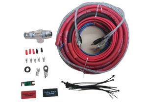 Full Tilt 4ga Gauge AWG Red/Black Amplifier/Amp Wire Kit