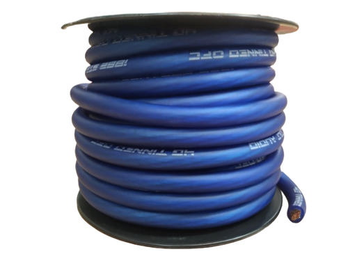FULL TILT 4 GAUGE BLUE 50' TINNED OFC OXYGEN FREE COPPER POWER/GROUND CABLE/WIRE