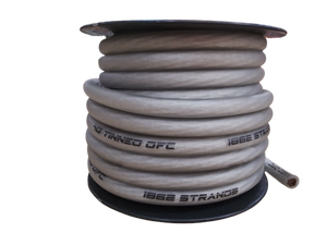 FULL TILT 4 GAUGE CLEAR 50' TINNED OFC OXYGEN FREE COPPER POWER/GROUND CABLE/WIRE