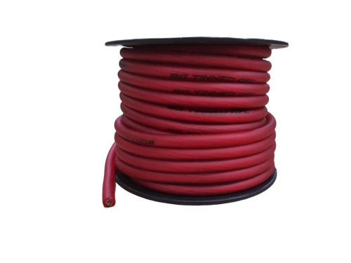 FULL TILT 8 GAUGE RED 50' TINNED OFC OXYGEN FREE COPPER POWER/GROUND CABLE/WIRE