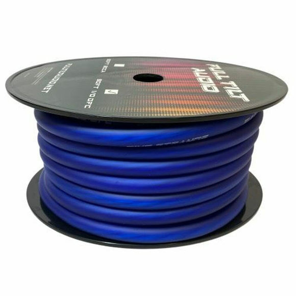 FULL TILT 1/0 BLUE 50' CCA COPPER CLAD ALUMINUM POWER/GROUND CABLE/WIRE
