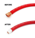 Sky High Car Audio 4/0 XL or 2/0 XL Wire Ferrules 25 pk - Copper Tinned