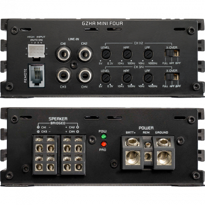 Ground Zero GZHA MINI FOUR 4-Ch class D compact Amp – Droppin HZ Ground Zero GZHA MINI FOUR 4-Ch class D compact Amp – Droppin HZ