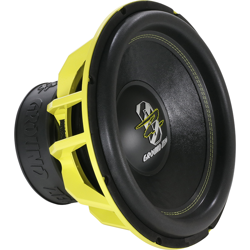 Ground Zero GZHW 38XSPL D1 YELLOW Dual 1 ohm - 15 inch Subwoofer Ground Zero GZHW 38XSPL D1 YELLOW Dual 1 ohm - 15 inch Subwoofer