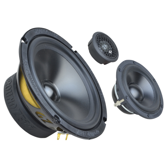 Ground Zero GZRC 165.3SQ-ACT 165 mm / 6.5″ 3-way SQ component speaker system for active use