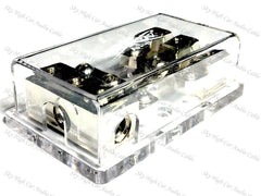 Sky High Car Audio (3) 4GA to (3) Separate 8GA Mini ANL Fused Distribution Block