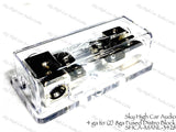 Sky High Car Audio (3) 4GA to (2) Separate 8GA Mini ANL Fused Distribution Block