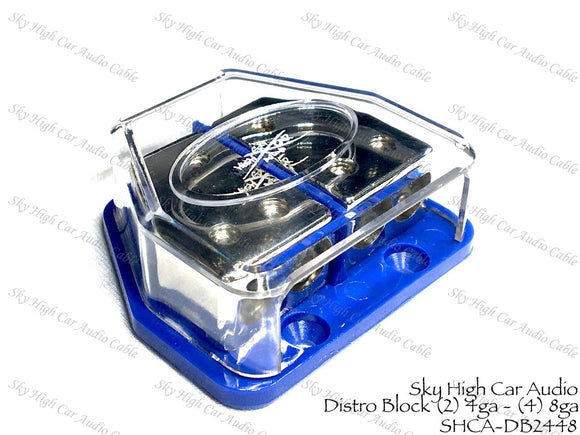 Sky High Car Audio 4GA Power & Ground Split Distribution Block