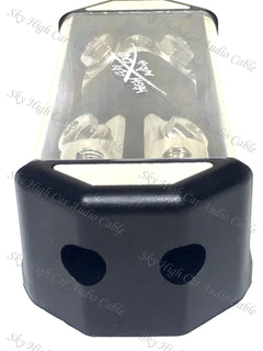 Sky High Car Audio (1) 1/0 to (2) 4GA ANL Fused Distribution Block Dual ANL Fuse Holder