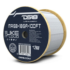 DS18 HYDRO MRGB-18GA-100FT Marine Tinned 100% Copper OFC 18-GA RGB LED Wires 100 Feet