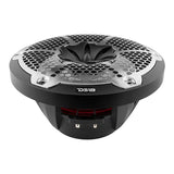 DS18 HYDRO NXL-10M/BK 10" 2-Way Marine Water Resistant Speakers with Integrated RGB LED Lights 600 Watts - Black