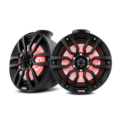 DS18 NXL-PS8 8" Pod 375W Speaker with Integrated RGB LED Lights (Pair)