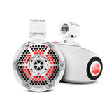 DS18 NXL-X6TPNEO  NXL 6.5" Neodymium Marine and Powersports Towers with Built-in Passive Radiator, 1" Driver and LED RGB Lights 150 Watts Rms -White