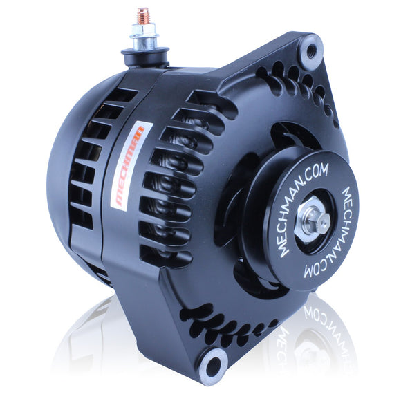 S Series 170 amp Racing alternator for 63-85 GM - 1 wire - BLACK ANODIZED