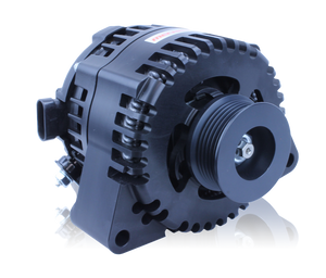 S Series Billet 170 AMP Racing Alternator For C6 Corvette - Black Anodized
