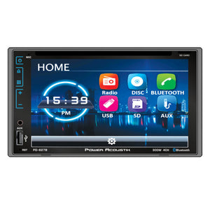 Power Acoustik PD-627B Double DIN 6.2" In-Dash DVD/CD/SD/AM/FM Receiver with Bluetooth and Capacitive Touchscreen