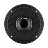DS18 PRO-HY8.4MSL PRO 8" Shallow Hybrid Mid-Range Loudspeaker with Built-in Driver 400 Watts 4-Ohm - Grill Included