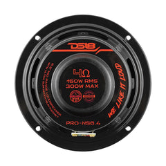 DS18 PRO-NS6.4 6.5" Shallow Neodymium Mid-Range Loudspeaker 300 Watts 4-Ohm