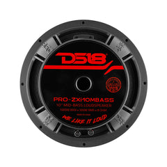 DS18 PRO-ZXI10MBASS 10" Mid-Bass Loudspeaker 1000 Watts 8-Ohm