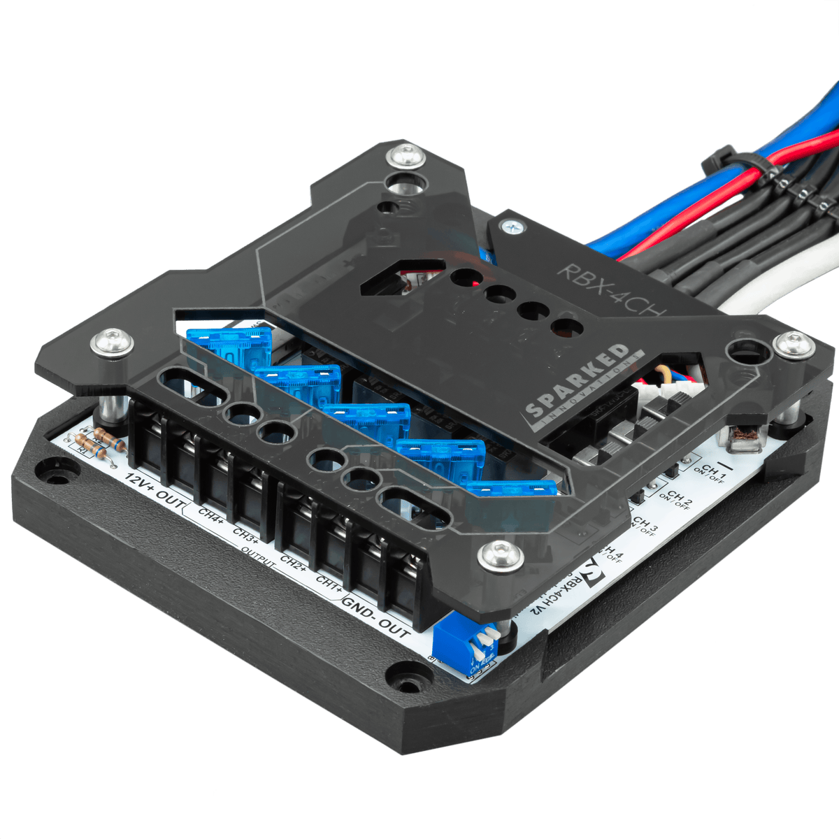 Sparked Innovations RBX-4CH Four-Channel Relay Box – Droppin HZ
