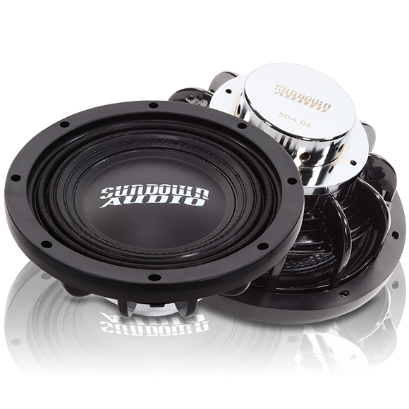 Sundown Audio SD-4 10 inch Dual 2 ohm Neo Shallow Mount Subwoofer SD4 Series(600 watts)