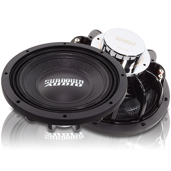 Sundown Audio SD-4 12 inch Dual 4 ohm Neo Shallow Mount Subwoofer SD4 Series(600 watts)