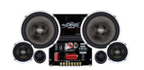 SHCA 65C3E 3 Way 6.5" Component Set 4 ohm (Ferrite Motors, Silk Dome)